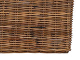 Planter Basket with Storage 2 pcs Brown Lacak Rattan 42020970