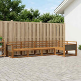 Outdoor Sofa Set 5 pcs Natural Solid Acacia Wood 3382557