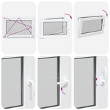 Basement Window RISOR 95 x 55 cm PVC and Glass 42047853