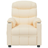 Recliner Chair Cream Fabric 348079