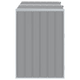 Wheelie Bin Storage for Double Bins Grey 144x81x113 cm Steel 4006176