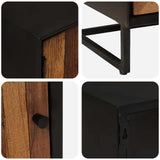 Handmade Bedside Cabinet Natural 40 x 30 x 50 cm 42020096