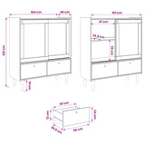 Cupboard BILBAO Dark Caramel 104 x 40 x 120 cm 42041330