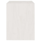 Bedside Cabinets 2 pcs White 40x30.5x40 cm Solid Pinewood 808056