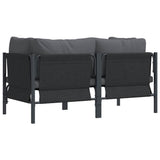 Outdoor Furniture 2 Piece Anthracite 80 x 80 x 71 cm Steel 42009987