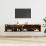 TV Wall Cabinets 2 pcs Old Wood 80 x 30 x 30 cm Engineered Wood 882929