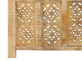 Hand carved 3-Panel Room Divider 120x165 cm Solid Mango Wood 285315