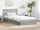 Bed Frame Grey Sonoma Engineer Wood 3410747