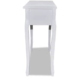 Dressing Console Table with Three Drawers White 241143