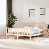 Bed Frame without Mattress Super King Solid Wood 3100973