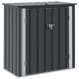 Garden Storage Box Black 101.5 x 57 x 100.5 cm Steel 42011279