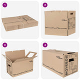 Moving Box 20 pcs Natural 59 x 31.5 x 31.5 cm Cardboard 4106561