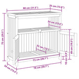 Garden Console Table 80x35x75 cm Solid Wood Acacia 319696