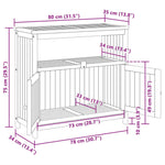 Garden Console Table 80x35x75 cm Solid Wood Acacia 319696