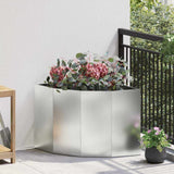 Corner Planter Silver 60 x 60 x 50 cm Galvanised steel 883666