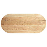Table Top 140x60x4 cm Solid Wood Oak Oval 4009068