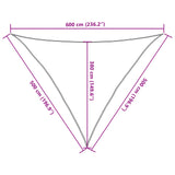 ZNTS Sun Shade Sail Sand 5x5x6 m 100% Polyester Oxford 4000944