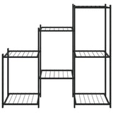 Flower Stand 83x25x80 cm Black Iron 343129