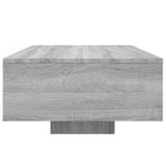 ZNTS Coffee Table with LED Lights Grey Sonoma 85x55x31 cm 836614