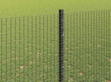 Welded Wire Fence with Posts 50 x 1.5 m PVC-Coated Steel Grey 3336645