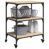 Kitchen Trolley Sonoma Oak 60 x 41 x 76 cm Engineered Wood 883005