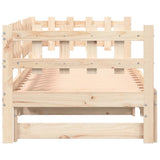 Pull-out Day Bed without Mattress 2x cm Solid Wood 840388