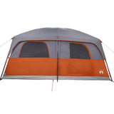 Family Tent Cabin 8-Person Grey and Orange Waterproof 94535