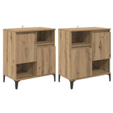 Sideboards 2 pcs Artisan Oak 60 x 35 x 70 cm Engineered Wood 3415584