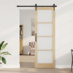 Sliding Door Manual ORKDAL Brown 78 x 232 cm Wood and metal 3332443