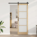 Sliding Door Manual ORKDAL Brown 78 x 232 cm Wood and metal 3332443