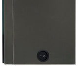 LED Bathroom Mirror Cabinet Anthracite 50x14x60 cm 326487
