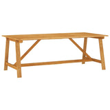 Outdoor Dining Set Warm Brown Solid Acacia Wood Large Seats Many 3057846
