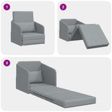 Sofa Bed Light Grey 65 x 80 x 83 cm Fabric 4106637