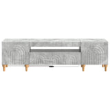LED TV Cabinet Concrete Grey Engineered Wood 896248