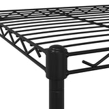 4-Tier Storage Shelf with Wheels 90x35x142 cm Black 200 kg 324628