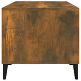 Coffee Table Smoked Oak 90x49x45 cm Engineered Wood 819625