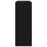 Console Table Black Oak 105 x 30 x 80 cm Engineered Wood 862660