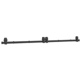 Sliding Door Hardware Kit 200 cm Steel Black 4009745