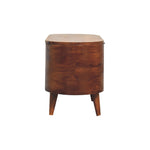 Chestnut Rounded Lid up Blanket Box IN3540