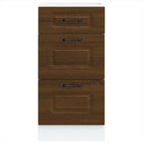 Kitchen Base Cabinet Kalmar Brown Oak Engineered Wood 854247