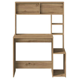 Desk with Shelves Artisan Oak 100x45x140 cm Engineered Wood 860444
