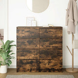Sideboard Smoked Oak 100x35x99 cm Engineered Wood 3328493