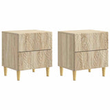 Bedside Table 2 pcs Sonoma Oak 43 x 34.5 x 48 cm 894990