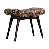 Leopard Print Curved Bench IN1712