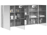 Bathroom Mirror Cabinet Grey Sonoma 103.5 x 15.5 x 70 cm 889276