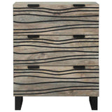 Sideboard with Drawer White 60 x 33.5 x 75 cm Solid Mango wood 4017975