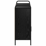 Sideboard Black Oak 97 x 33 x 81 cm Engineered Wood 8013860