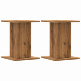 ZNTS Plant Stands 2 pcs Artisian Oak 30x30x40 cm Engineered Wood 3307854
