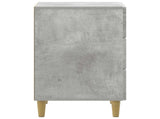Bedside Cabinet Concrete Grey 43 x 41 x 66.5 cm Engineered Wood 894558