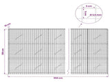 Gabion with 3.5 mm Wire and 5x5 cm Mesh 950x10x150 cm 3462085